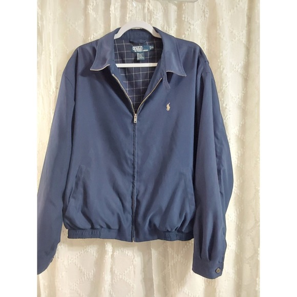 Polo Ralph Lauren Other - Mens XL Polo Ralph Lauren Navy Blue Harrington Jacket Full Zip‎ Windbreaker